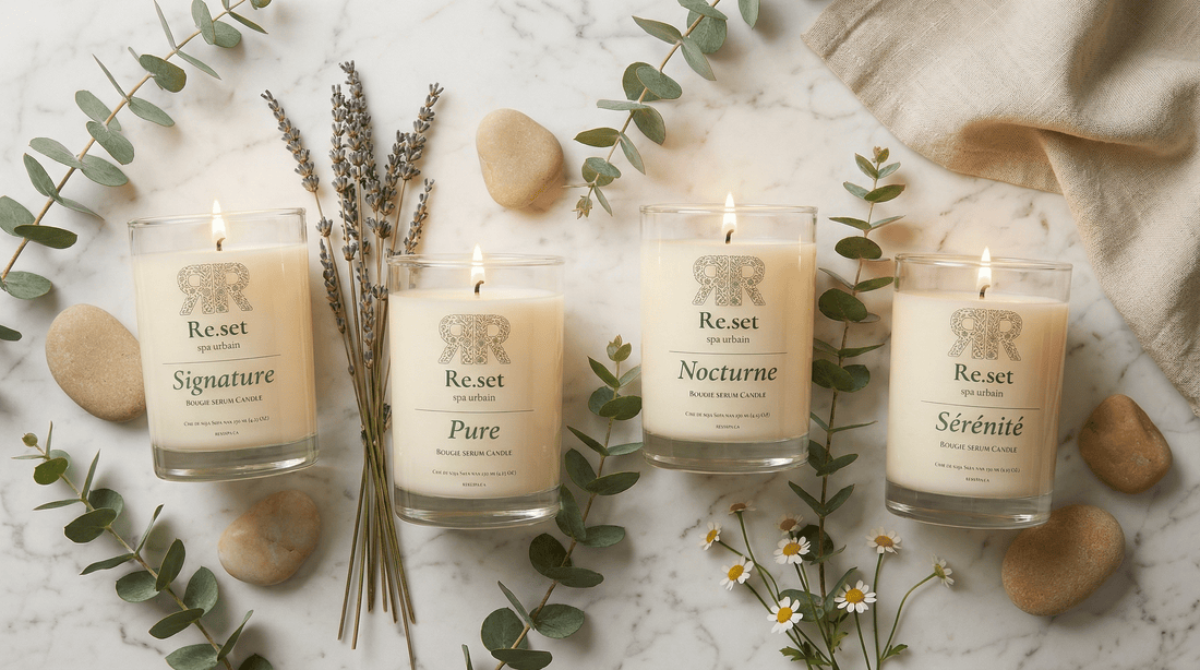 Guide complet de la bougie sérum : qu'est-ce que c'est et comment l'utiliser - Re.set Spa urbain