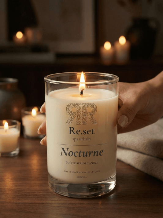 Bougie - sérum Nocturne - Re.set Spa urbain - 