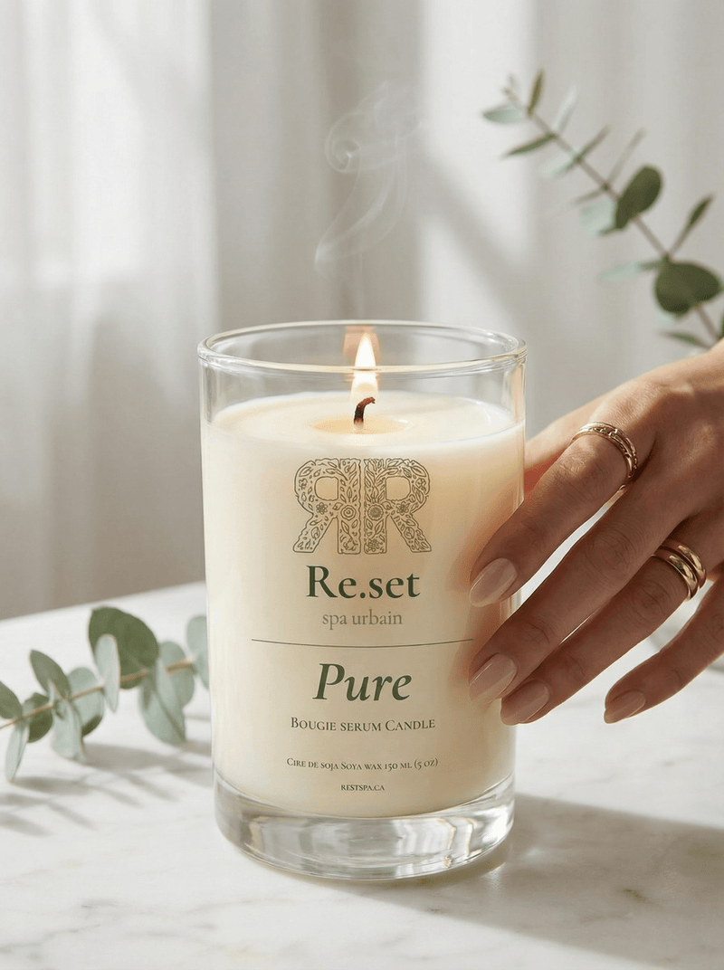 Bougie - sérum Pure - Re.set Spa urbain - 