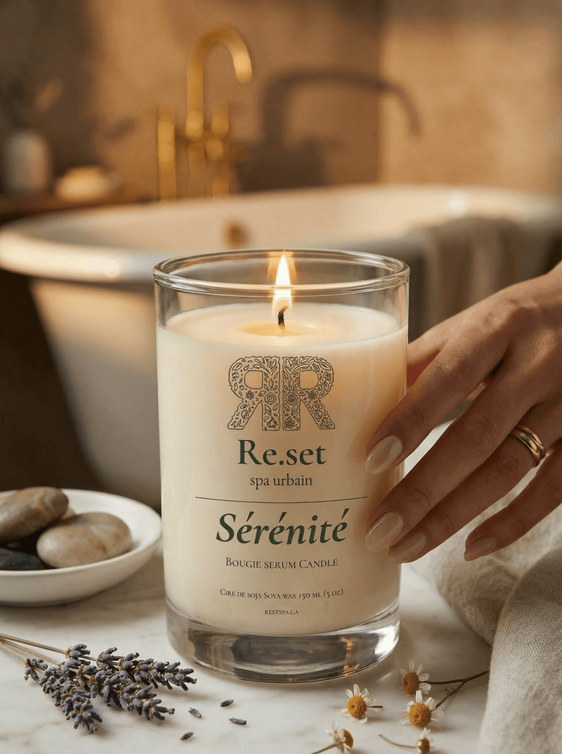 Bougie - sérum Sérénité - Re.set Spa urbain - 